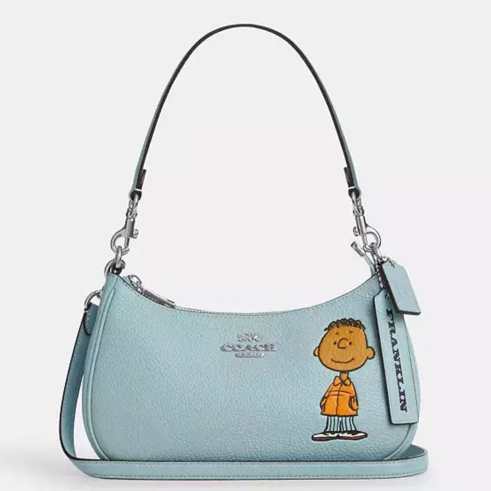 Coach X Peanuts Teri Shoulder Bag With Franklin